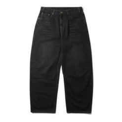 Denim Jeans|Pants-Butter Goods Wide Cut Denim Jeans, Tinted Black