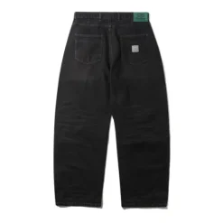 Denim Jeans|Pants-Butter Goods Wide Cut Denim Jeans, Tinted Black